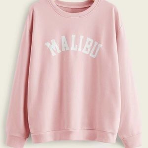 SHEIN baby pink crewneck sweatshirt